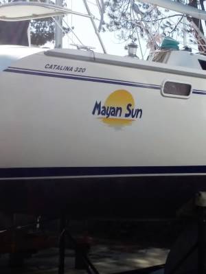 1994 Catalina 320 Sailboat Lettering from David H, MI